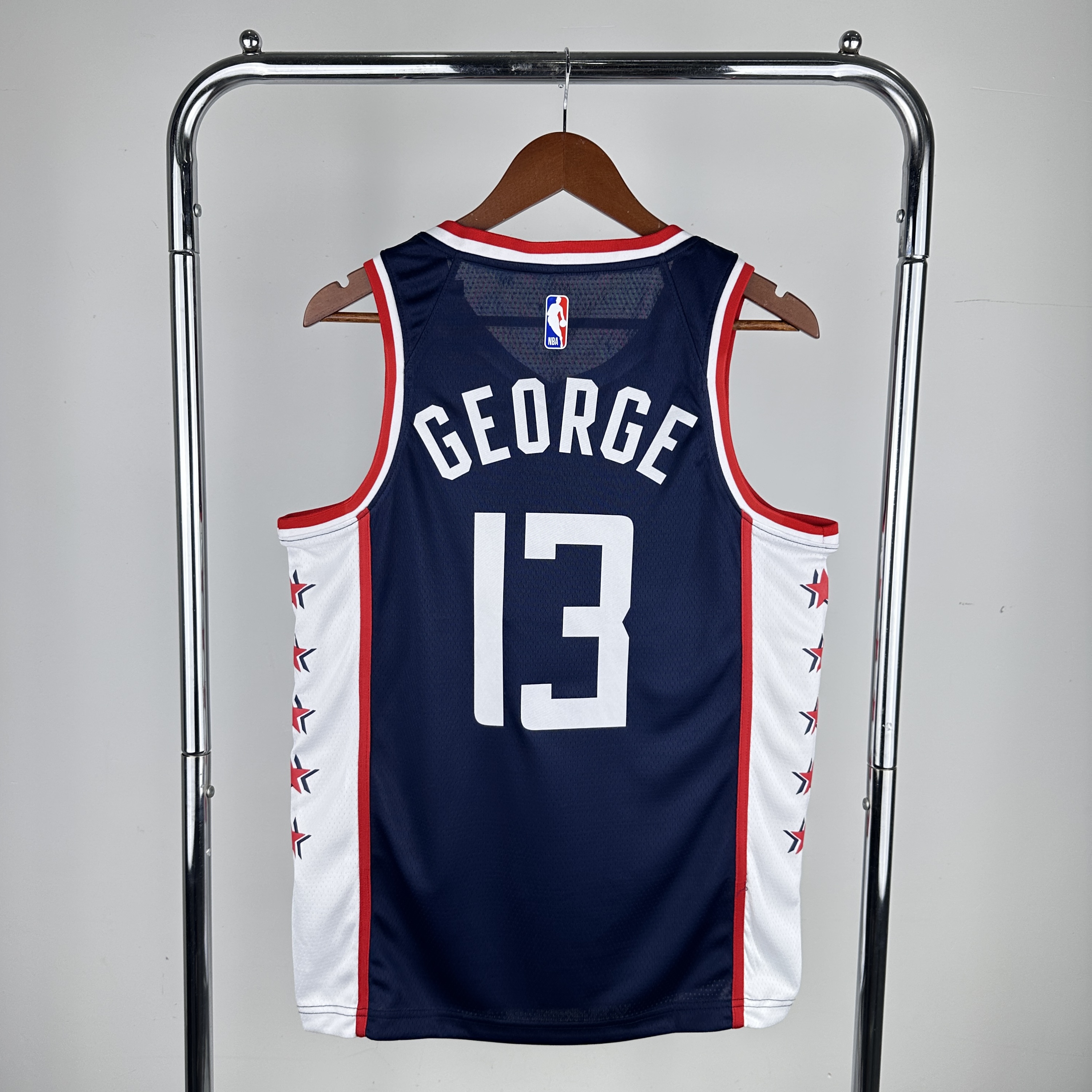 Men Los Angeles Clippers #13 George Blue City Edition Nike 2024 NBA Jersey->->NBA Jersey